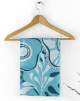 Tea Towel Organic Cotton - Floral Teal