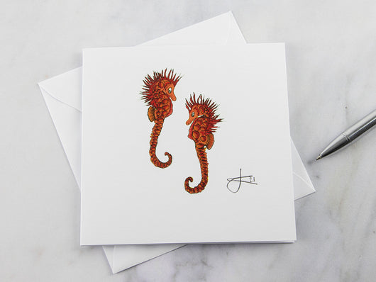 Greeting Card - Twin Seahorse