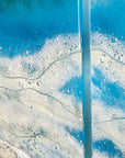 Artisan View From Above 90cm Staggered Triptych
