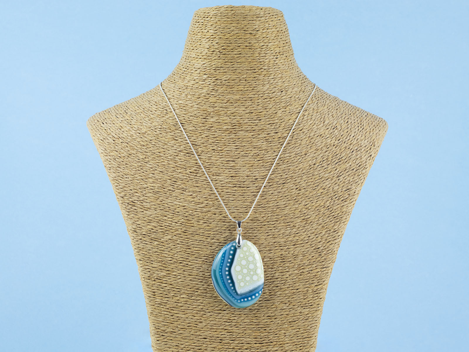 Signature Large Gem Pendant - Ethereal Ocean