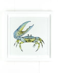 Artisan Coastal Crab Blue Large Art Frame