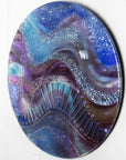 Artisan Amethyst Ocean Circular Wall Panel