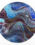 Artisan Amethyst Ocean Circular Wall Panel