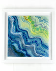 Jo Downs Signature Blue Ocean Waves Large Art Frame