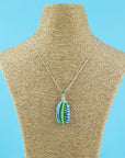 Signature Medium Gem Pendant - Ocean Fern