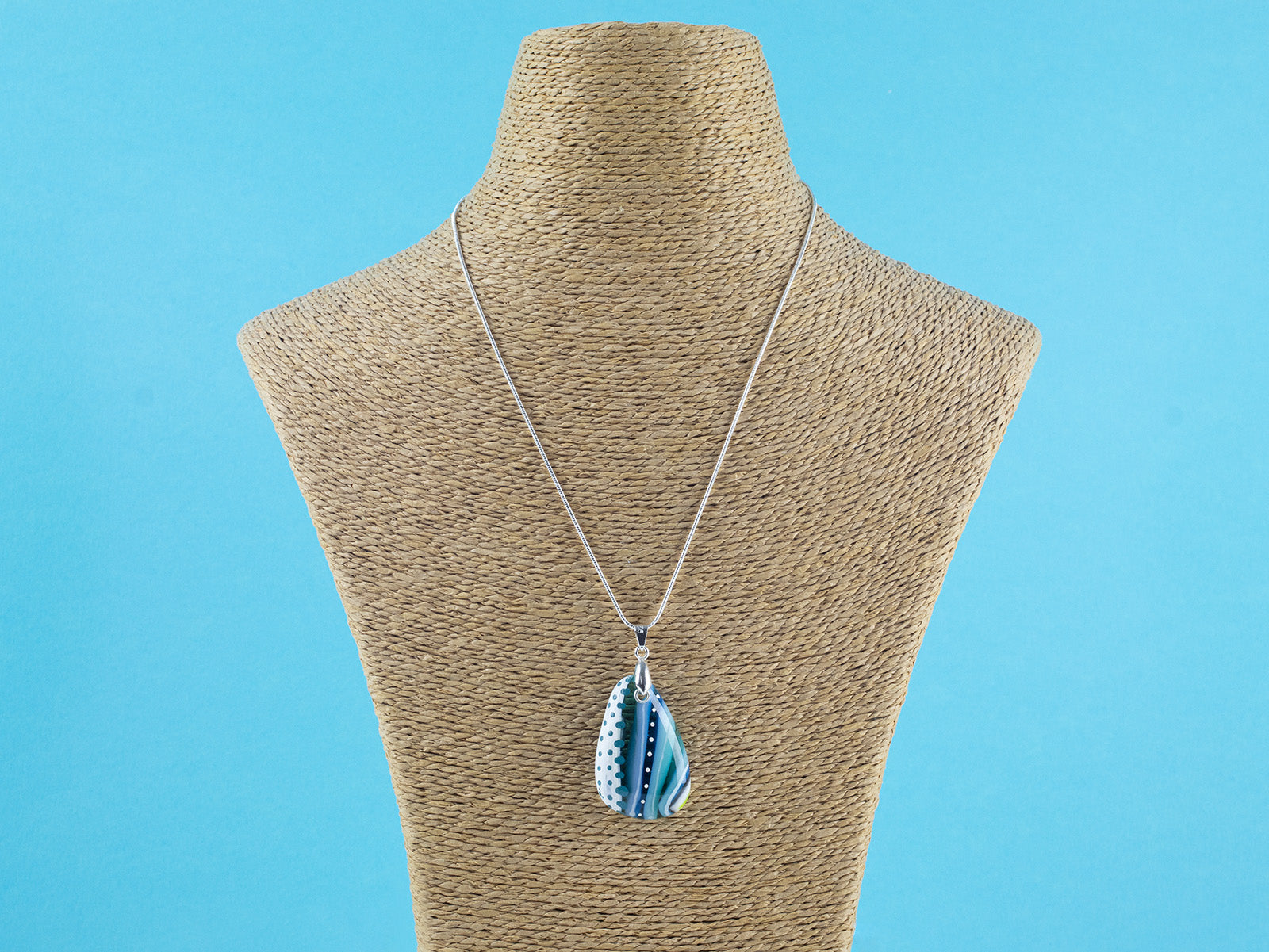 Signature Large Gem Pendant - Coastal Glow