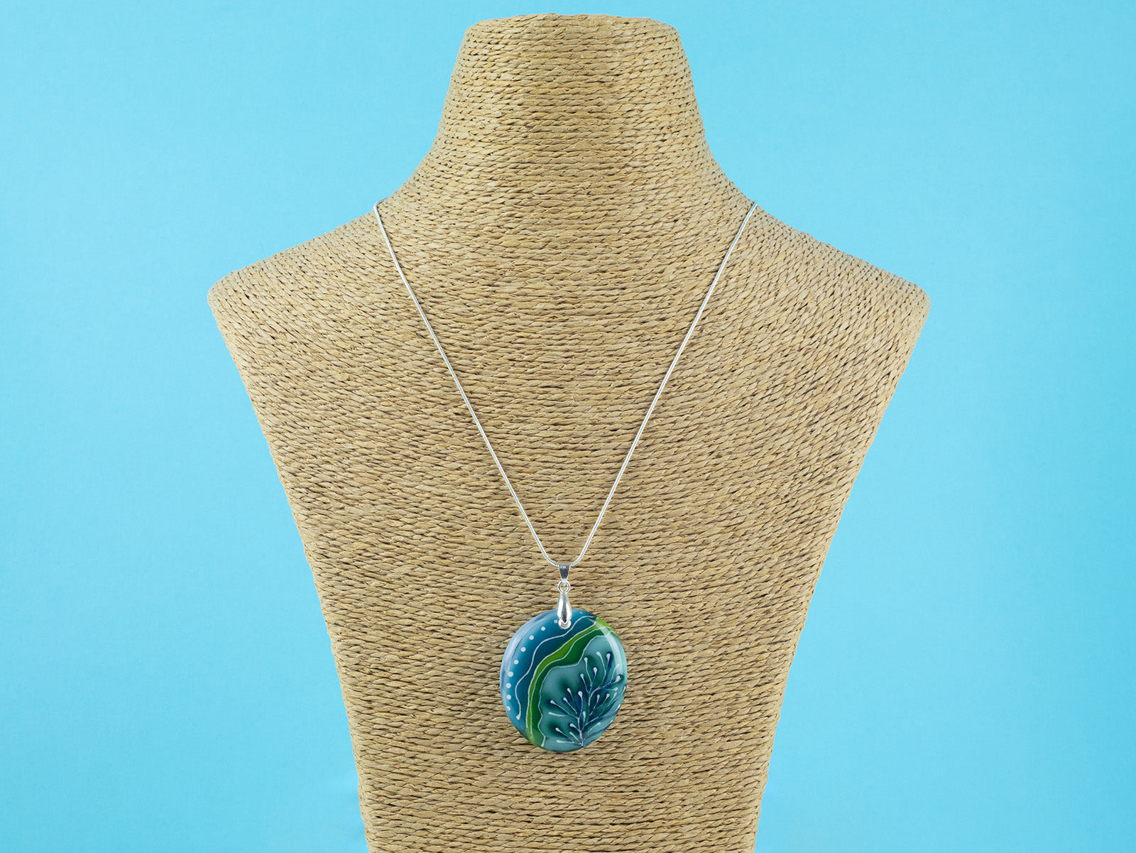 Signature Large Gem Pendant - Coastal Canopy