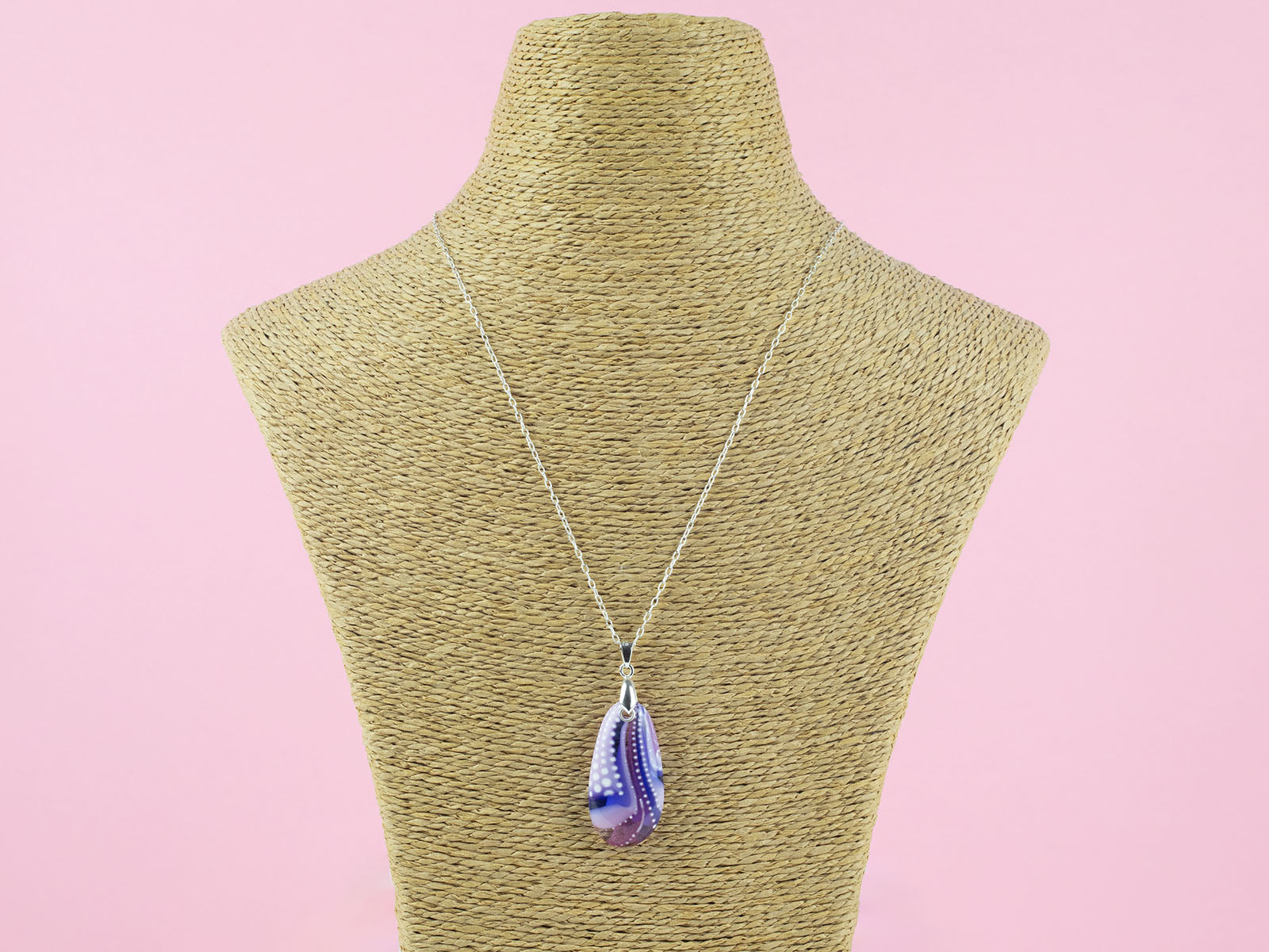 Signature Medium Gem Pendant - Foxglove Fusion