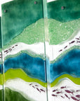 Artisan Emerald Ocean Staggered Quintych