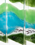 Artisan Emerald Ocean Staggered Quintych