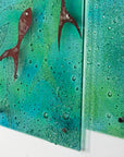 Artisan Emerald Ocean 90cm Staggered Triptych