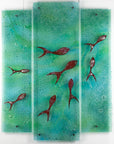 Artisan Emerald Ocean 90cm Staggered Triptych