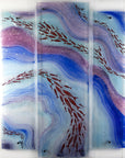 Artisan Amethyst Waves 90cm Staggered Triptych