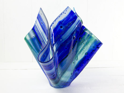 Extra Large Sunset Blue Vase