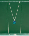 Green Small Gem Pendant Necklace