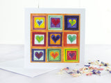 Greeting Card Pack of 5 - Hearts