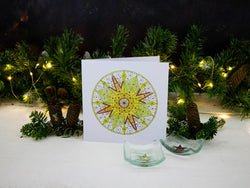 Greeting Card Pack of 5 - Holly Star