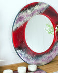 Crimson Coast 38cm Round Mirror