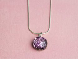 Pink Small Gem Pendant Necklace