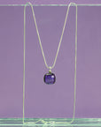 Purple Small Gem Pendant Necklace