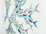 Shoaling Fish Spring Swirl Extra Large Art Frame